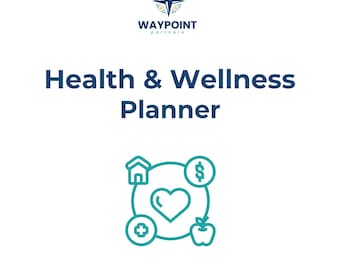 Planificador de salud y bienestar / Seguimiento imprimible de actividad física, alimentación, estado de ánimo, sueño y hábitos / Socios de WAYPOINT