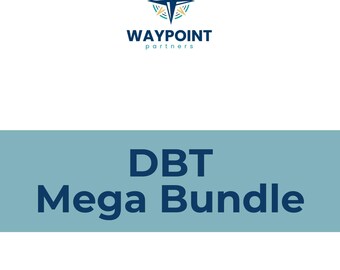 Megapaquete de TCD / Manual imprimible de habilidades de TCD para atención plena, ansiedad y regulación emocional / WAYPOINT Partners