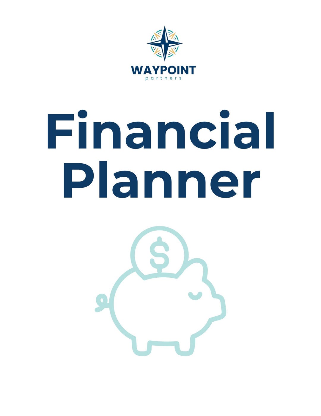 Waypoint Financial Financial Planner Printable | Bills, Savings, Debt & Net Worth ...