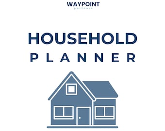 Household Planner Printable - Home, Family, Meals, Cleaning & Budget Binder