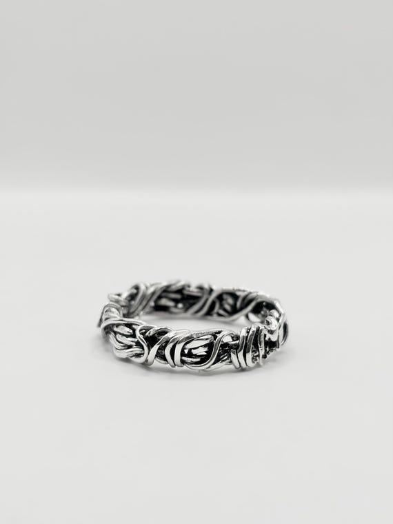 Matrix Band .925 Sterling Silver