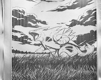 Custom Tyranitar Top Loader Binder | Hand-Drawn Anime-Style Card Album
