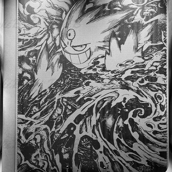 Carpeta de carga superior Mega Gengar / Carpeta de cartas de TCG de Pokémon / Álbum de cartas de TCG de Pokémon personalizado