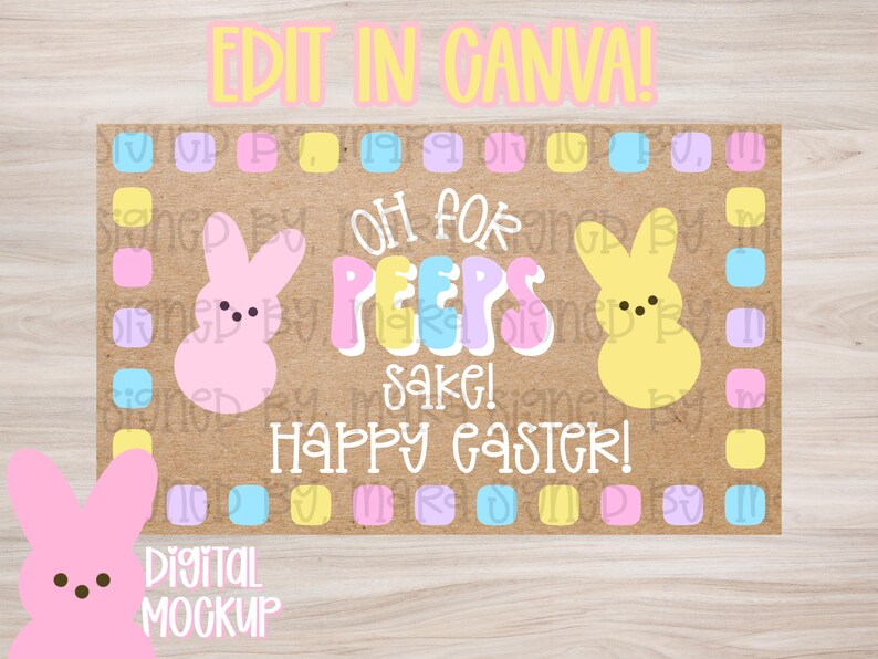 Easter Banner Template | Editable Canva Banner | 36x60 DIY Painted Sign ...