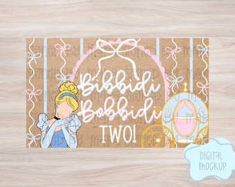 Princess Two Banner Template | Editable Canva Banner | 36x60 DIY Painted Sign | Digital Download
