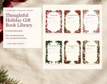 Pacchetto di libri regalo stampabili: sei confezioni ricordo per apprezzamento, esperienze e sorprese.