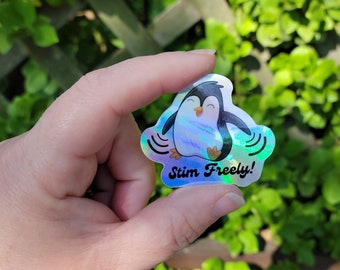 Stim Freely Holograhpic Sticker
