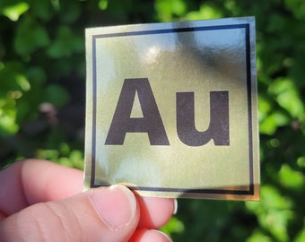 Autism Gold Symbol Sticker, Awareness and Acceptance