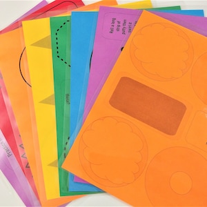 COPIA DIGITALE Tappetini per attività di stucco terapeutico, carte per pasta da gioco, attività di melma, file stampabile