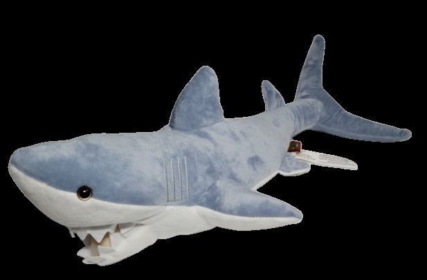 Emotional Support Great White Shark Plush Stuffed Animal