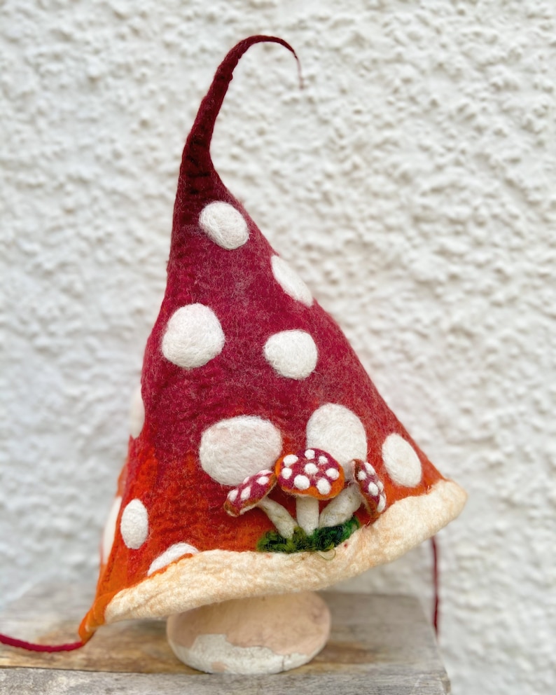 Custom Made Toadstool Hoodwool Hat Pixie Hat Felt Hat - Etsy