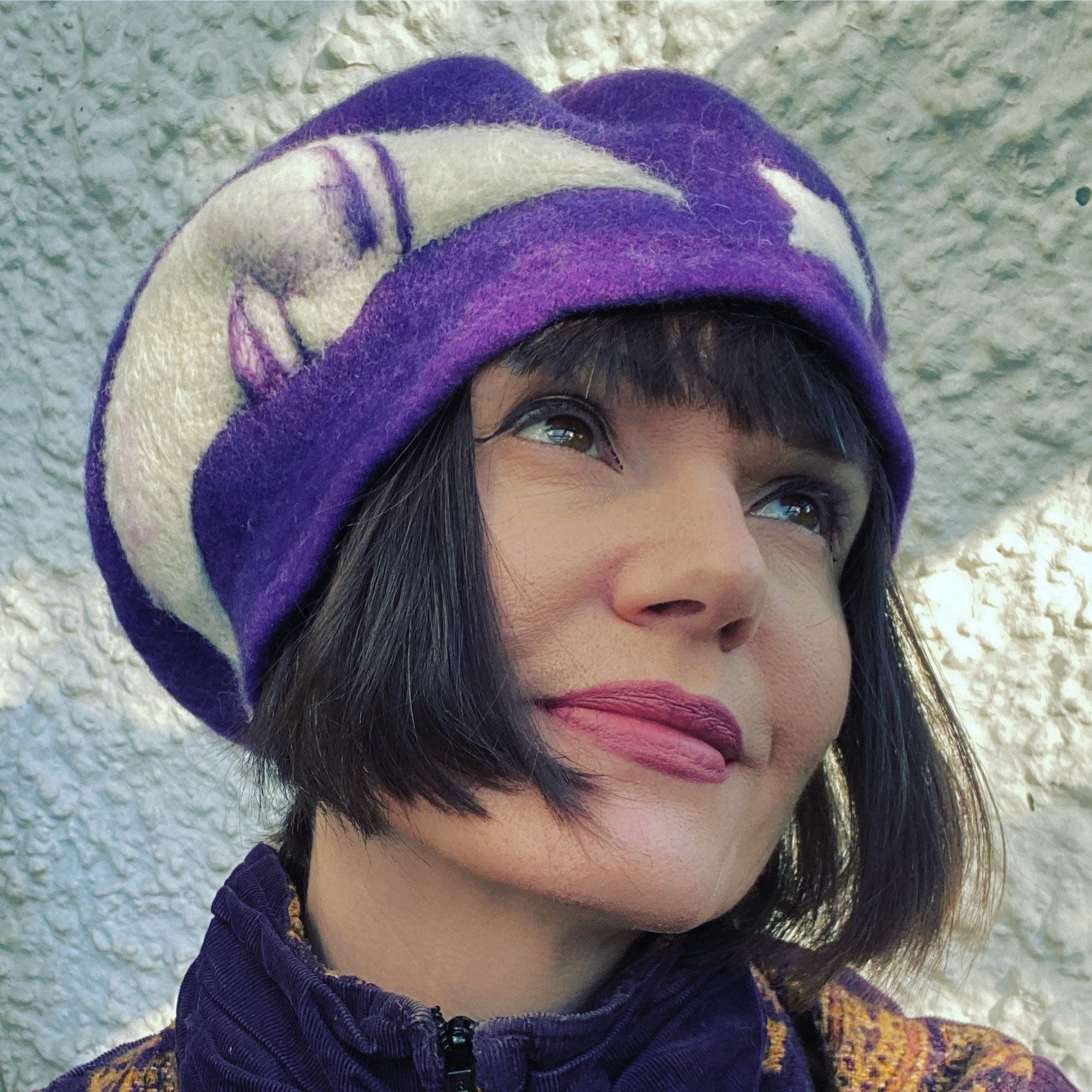 Custom Moon Beretmoon Beret Beret Wool 
