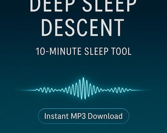 Deep Sleep Descent – 10 Minute ADHD Sleep MP3 for Racing Thoughts, Night Anxiety and Calm Bedtime Reset • Instant Download