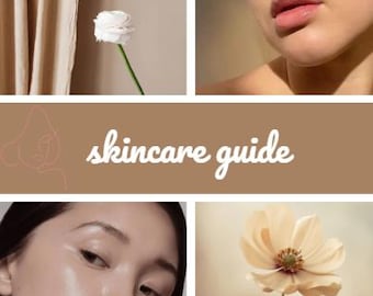 Guide de routine de soins de la peau PDF | Routine quotidienne de soins de la peau | Impression autosoins | Guide Lumineux | Planificateur de routine beauté | Téléchargement numérique