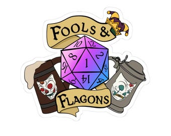 Fools & Flagons Sticker
