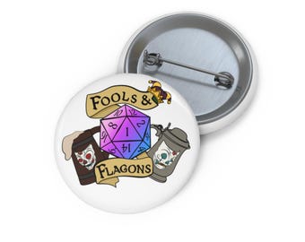 Fools & Flagons D20 Dice Pin