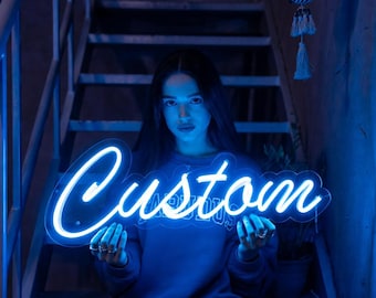 Custom LED Neon Sign, Personalized Wedding, Bar, and Home Decor