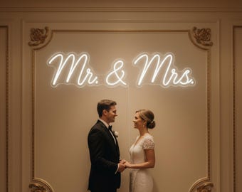Wedding Neon Sign, Vintage Name Sign, Custom Neon Sign , Neon Sign Custom , Custom Led Neon Sign For Wedding, Custom Name Sign