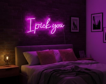 Neon sign bedroom, Custom Neon Sign, Neon Signs, LED Neon Sign, Neon Light, Wedding neon sign, Home Decor, Wall Decor