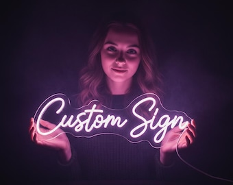 Custom LED Neon Sign, Personalized Name Neon Light, Handcrafted Wall Art, Neon Sign for Bedroom, Business, or Gift, Neon Sign Light