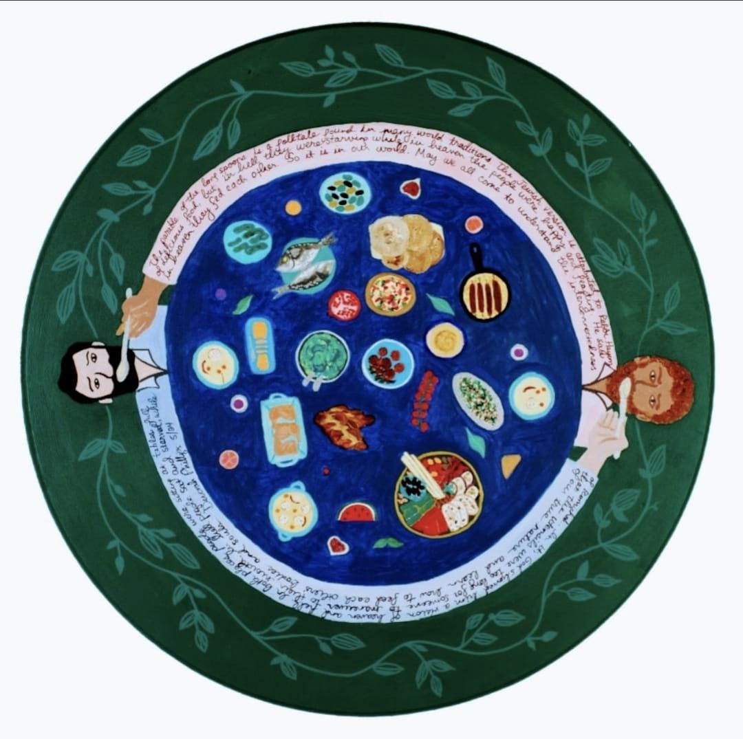 The Parable of the Long Spoons Art Print Etsy