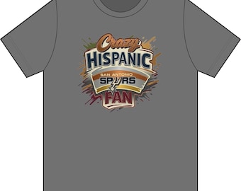 Crazy Hispanic Fan BRWN GoSpursGo SpursNation Tee | Spurs Basketball Fan Shirt