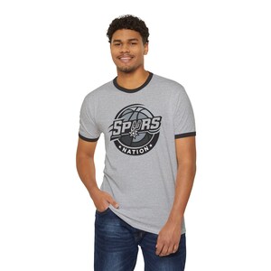 Spurs Nation Basketball Logo T-Shirt | Ringer Tee image 11