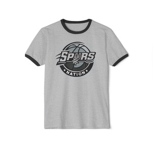 Spurs Nation Basketball Logo T-Shirt | Ringer Tee image 2