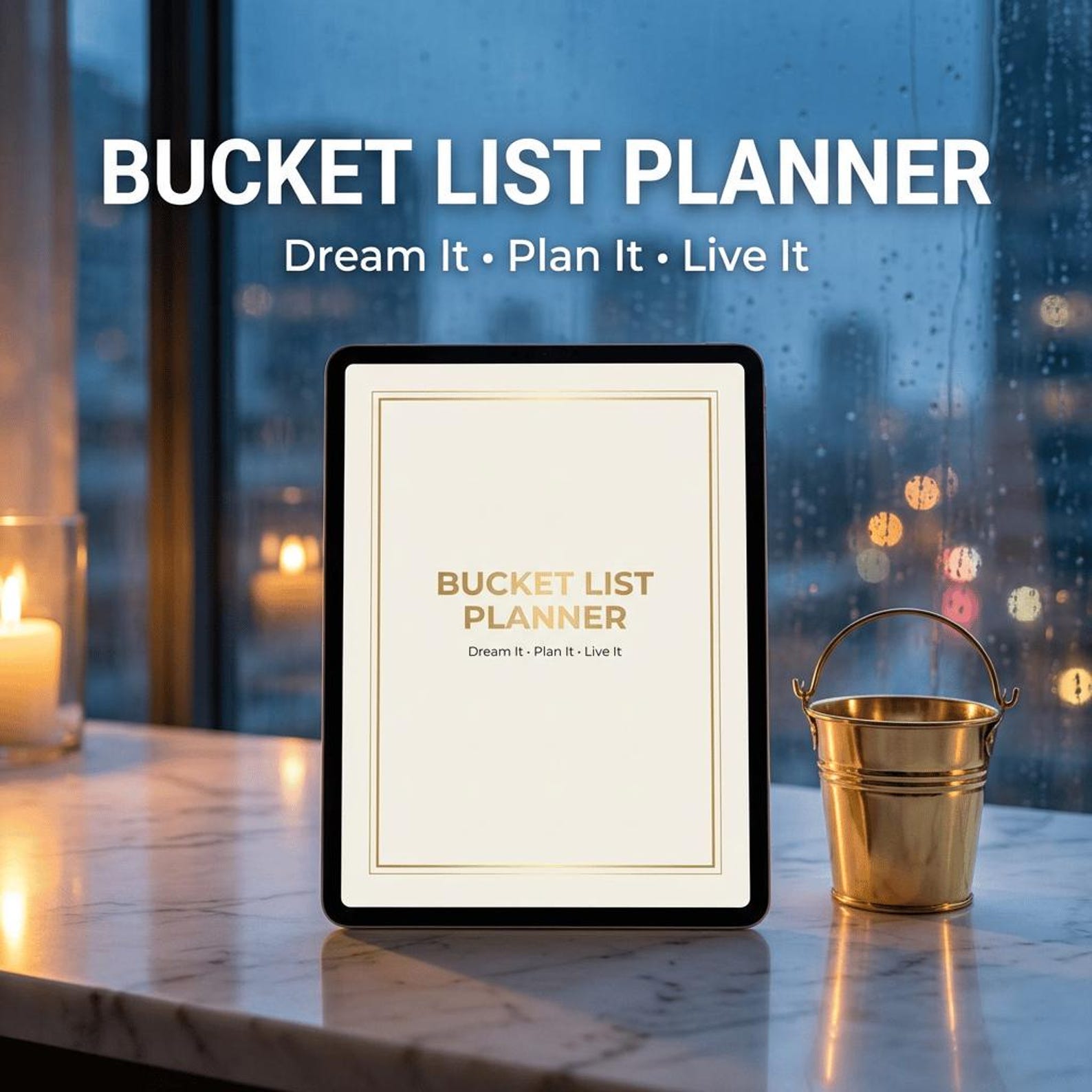 Bucket List Planner PDF | Life Goals Tracker | Travel & Personal Growth ...