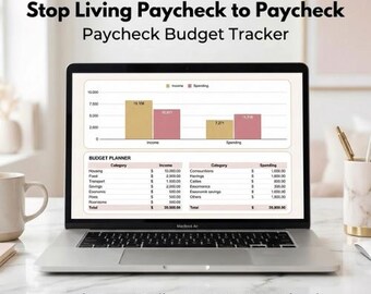 Gehaltsabsage Budgetplaner Google Sheets finanzieller Rückstellung Bundle Debt Tracker Tabelle