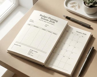 Haushaltsplaner 2026 Bündel | Tracker + Kreditkartentracker + Ratgeber