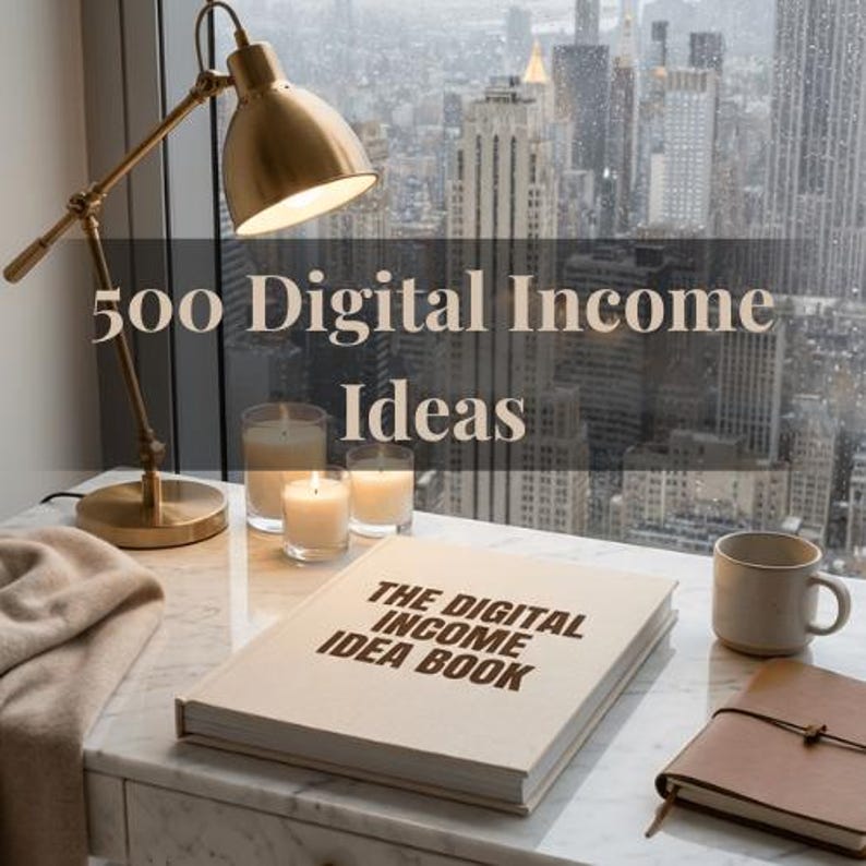 Digital Product Bundle: Blueprint + 500 Income Ideas + AI Toolkit - Etsy