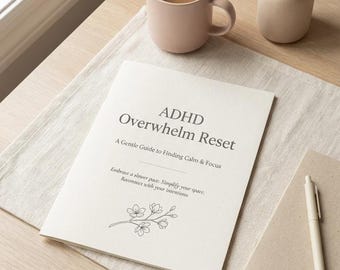 ADHD OverwhelmReset Planer für Frauen | Sanfter Mentaler Mandel-Reset