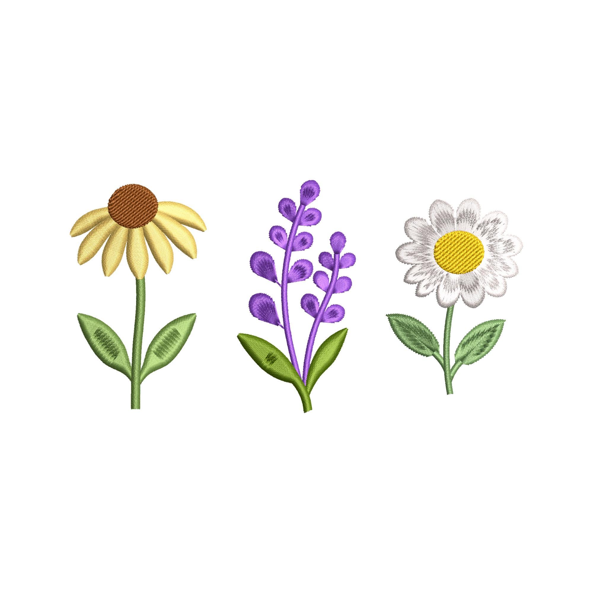 Mini Flower Bundle Embroidery Design, Machine Embroidery Pattern Pes 5 ...