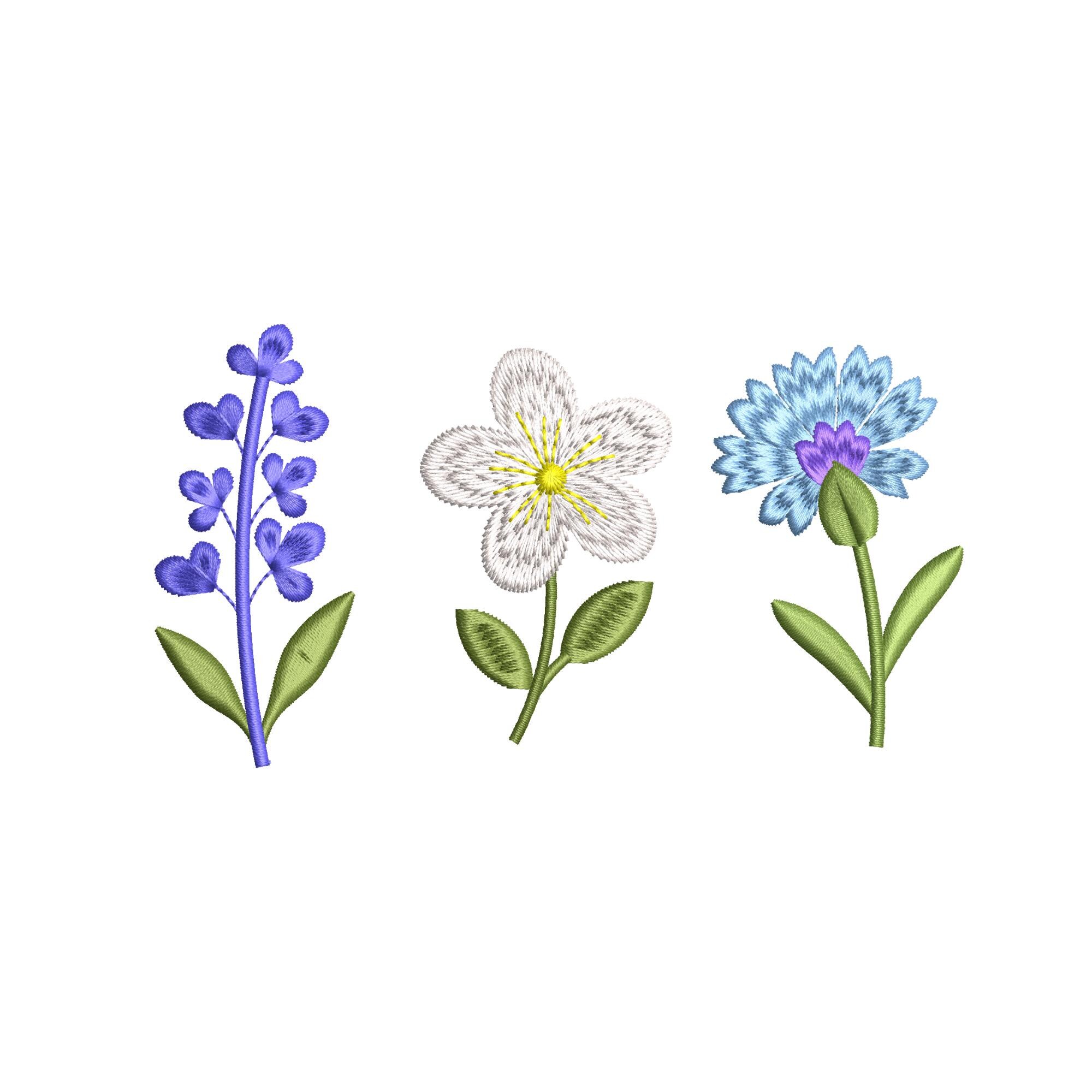 Mini Flower Bundle Embroidery Design, Machine Embroidery Pattern Pes 5 ...
