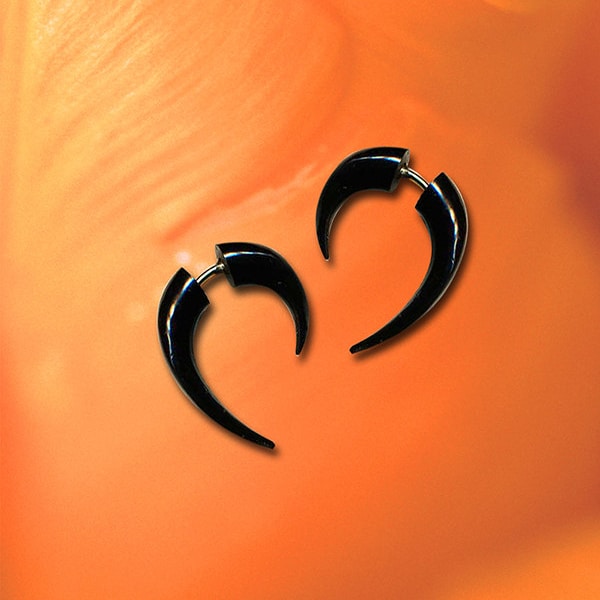 Fake Gauge Black Etsy