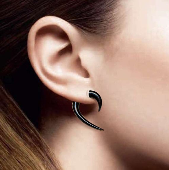 black horn fish hook oval floral lace swirl ear hangers Flower Seed Bead Dangle Earrings Authentic Craftsmanship Charms & Pendants - Amoracast