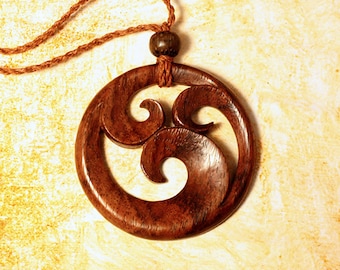 Wooden Necklace - Ninfa Pendant - P5