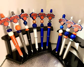 New York Knicks Beaded Stylus Pen, Basketball Fan Gift