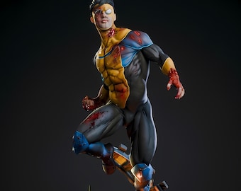 Figura STL de Héroe Ascendente Inquebrantable: Joven Guardián Poderoso / Héroe de Combate Volador / Impresión 3D