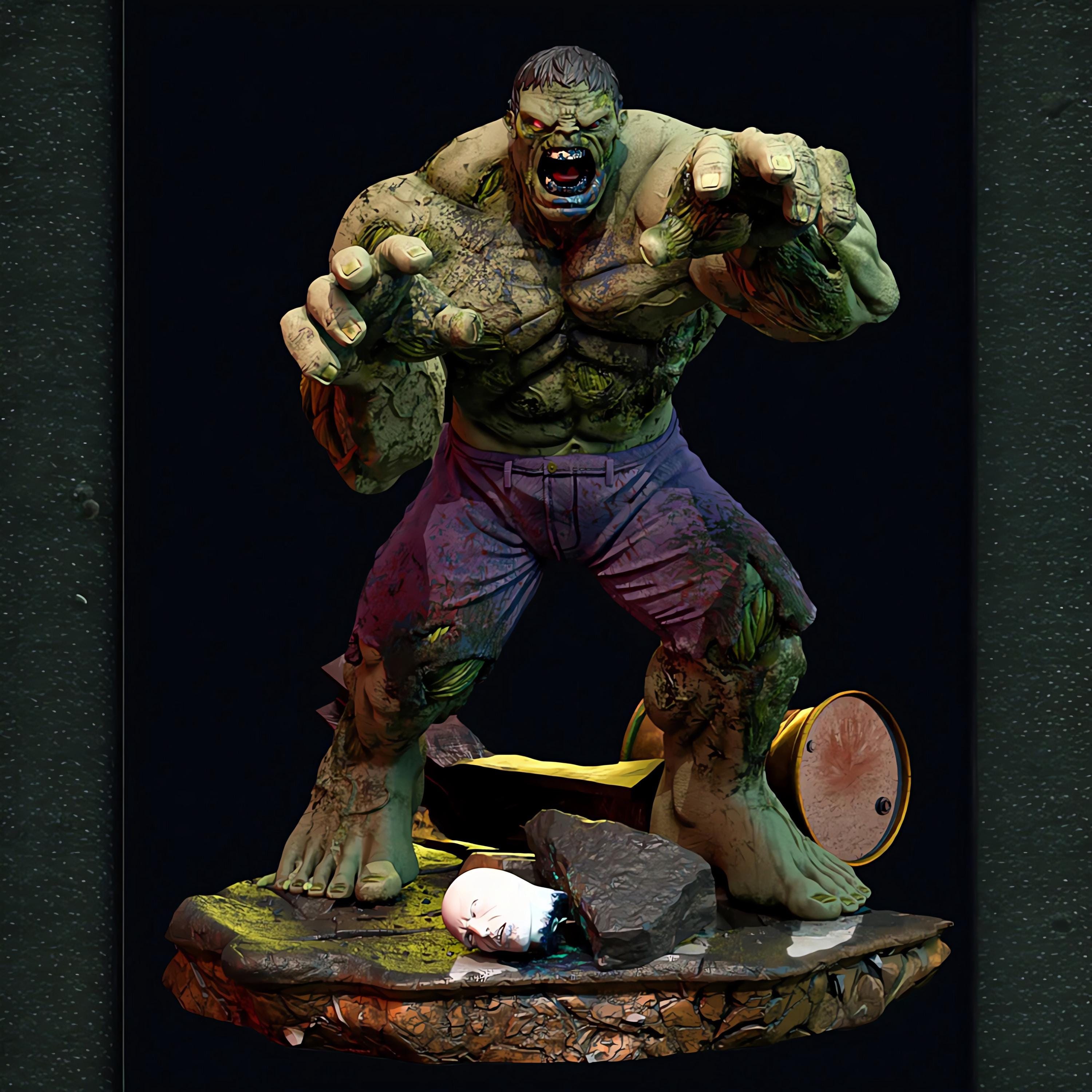Undead Colosal Stat Colossal Undead Brute STL | 3D Print Figurine Savage Titan Zombie ...