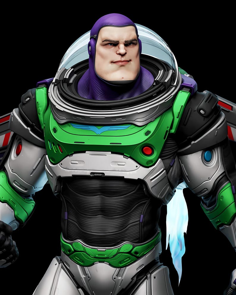 Armored Space Ranger STL | 3D Print Figurine Galactic Explorer Hero ...