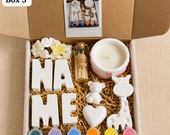 Custom Name Craft Box, Birthday Gift for Toddler,Personalized Kids Paint Kit,Montessori Activity, DIY Art Set, Creative Play