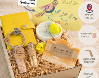 Handmade Duck Self Care Gift Box, Relaxation Spa Set,Birthday Relaxation Package!