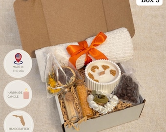 Cozy Self Care Gift Box for Mom, Thoughtful Gift for Grandma, Aunt Gift, Relaxation Spa Set, Care Package for Her