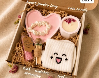 Looking for a meaningful gift that feels like a warm hug?Hug in a Box Encouragement Gift for Her, Cozy Care Package, Thinking of You Self Ca