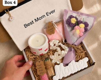 Mother’s Self Care Gift Box, Cozy Spa Care Package, Handmade Relaxation Basket, Thinking of You Gift for Mom