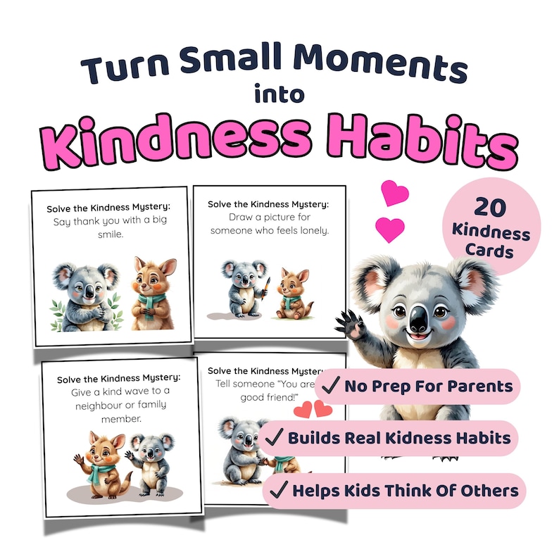 Kids Kindness Mission Cards – Social Skills Activity for Kids | Empathy ...