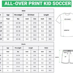 Customizable Brazil Kids Soccer Jersey and Shorts Set, Youth Football Uniform afbeelding 8
