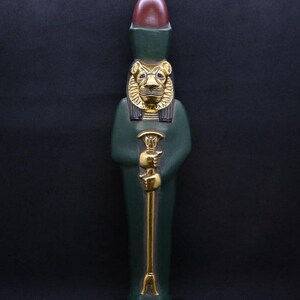 Egyptian Lioness Goddess of War: Sekhmet Statue, Stone Replica